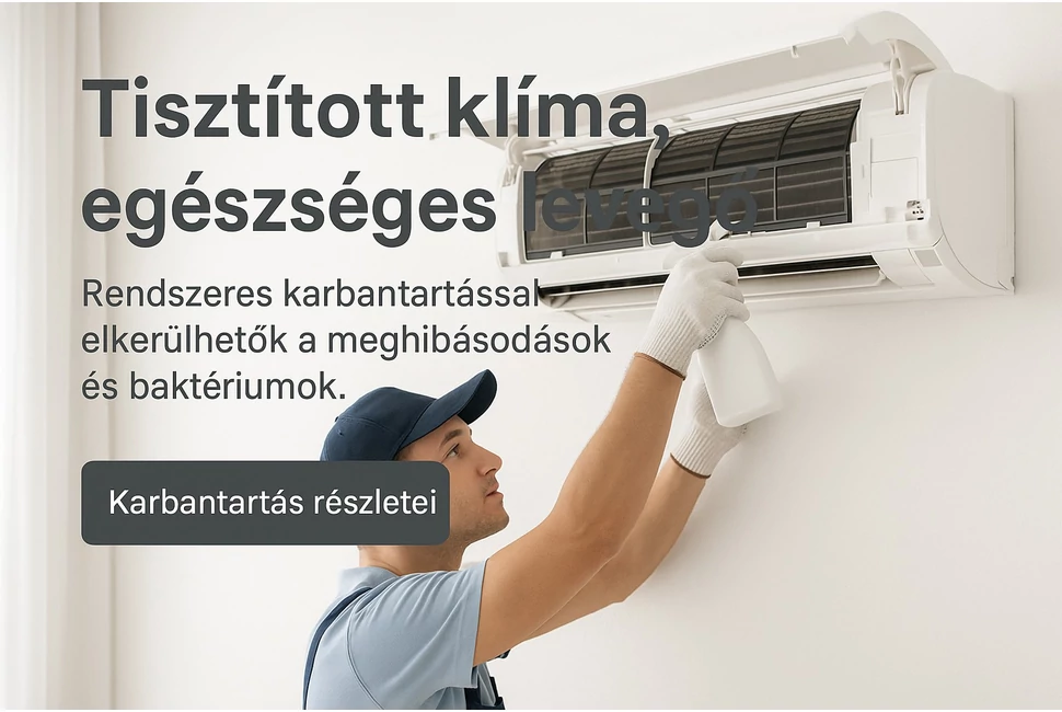 Klíma karbantartás-tisztán és biztonságosan