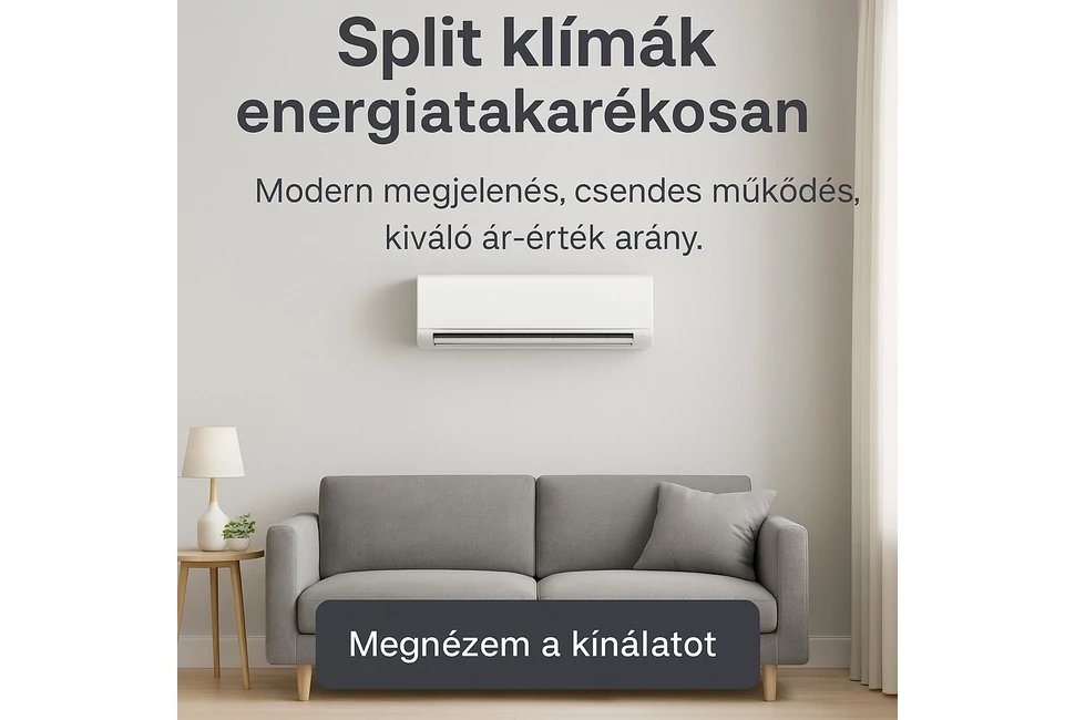 Split klímák-hatékony hűtés