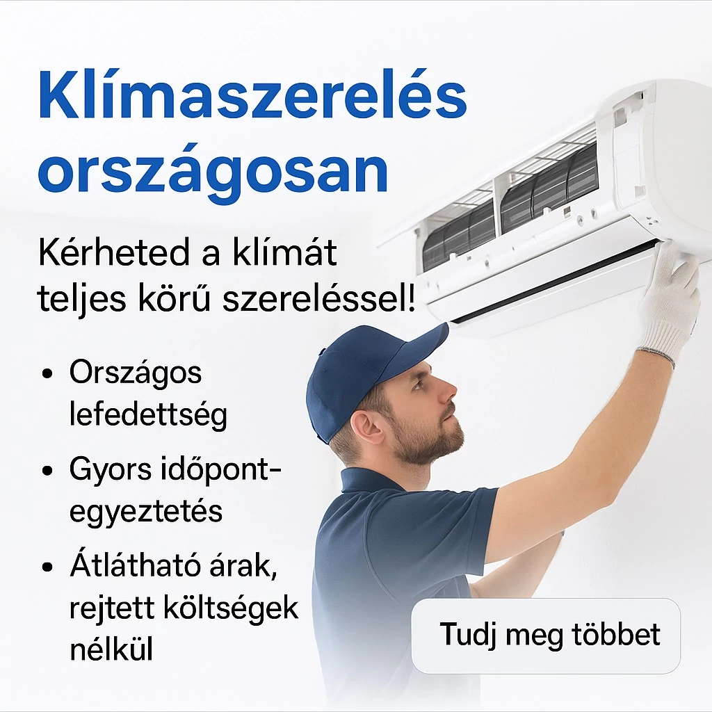 Klímaszerelés lakásban